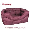Burgundy Rectangular Waterproof Dog Bed